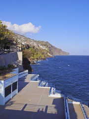 Portugal, Madeira, Funchal, View of the coast..