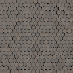 3d rendering colorful hexagon pattern with nice color