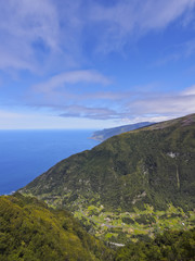 Fototapeta na wymiar Portugal, Madeira, Elevated view of the Chao da Ribeira..