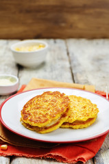 Corn Pancakes with cheese