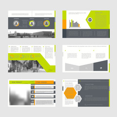Set of infographic elements for presentation templates. Corporate Business Card. Modern brochure, layout, Flyer design.