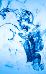 jetstream deep blue ink in water