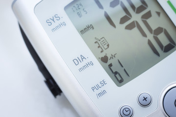 Blood pressur pulse rate meter