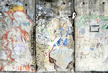 Detail of the Berlin Wall in Germany.