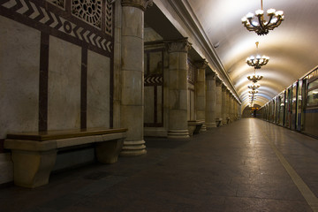 Photos in the Moscow metro