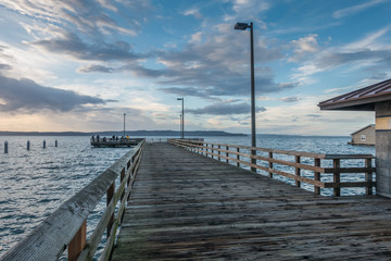 Fototapeta na wymiar Pier At Sunset