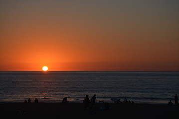 sunset in Anglet