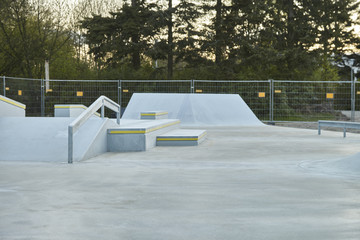 Skatepark aus Beton 