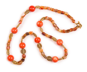 Nice jewellery isolated on the white background