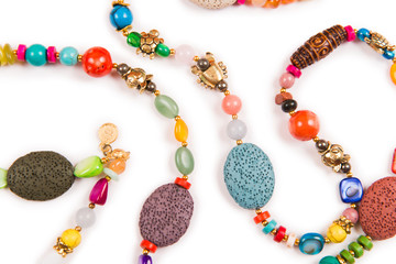 Nice jewellery isolated on the white background