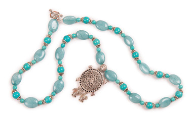 Nice jewellery isolated on the white background