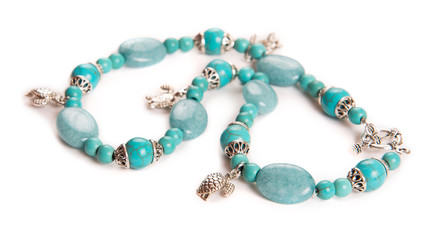 Nice jewellery isolated on the white background