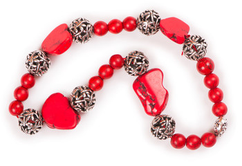 Nice jewellery isolated on the white background