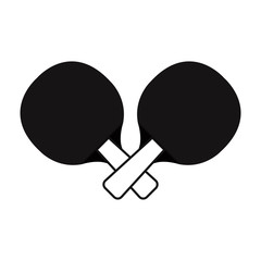 ping pong rackets sport icon vector illustration design