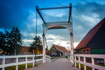 Entrance bridge to Zaanse Schans village, Holland