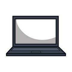 laptop computer isolated icon vector illustration design