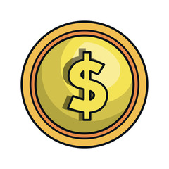 coin money isolated icon vector illustration design
