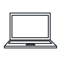 laptop computer isolated icon vector illustration design