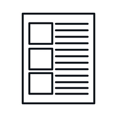 paper document file isolated icon vector illustration design