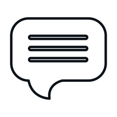 speech bubble message isolated icon vector illustration design
