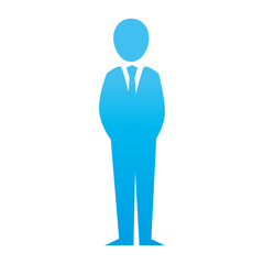 businessman character avatar icon vector illustration design