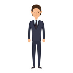 businessman character avatar icon vector illustration design