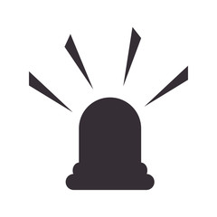 Fototapeta premium light alarm isolated icon vector illustration design