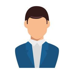 businessman character avatar icon vector illustration design