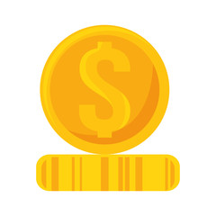 coin money isolated icon vector illustration design