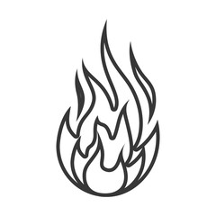 fire flame isolated icon vector illustration design