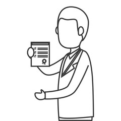 person with checklist icon vector illustration design