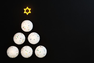 Christmas Tree on Black