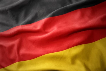 Fotobehang waving colorful flag of germany. © luzitanija