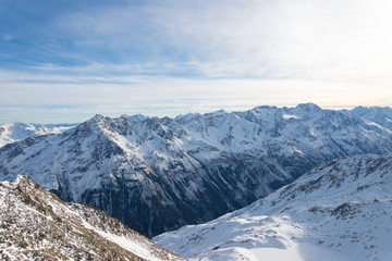 Fototapeta na wymiar Top of the Alp in Sölden, Austria
