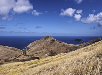Portugal, Madeira Islands, Landscape of the Porto Santo Island..