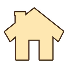 home house silhouette icon vector illustration design