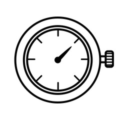 chronometer watch isolated icon vector illustration design