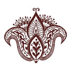 Mehendi pattern illustration