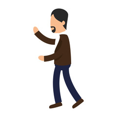 businessman character avatar icon vector illustration design