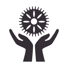 gear setting isolated icon vector illustration design