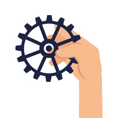 Obraz premium gear setting isolated icon vector illustration design