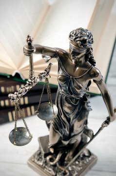 Law concept with Themis, symbol of justice
