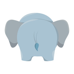 cute elephant isolated icon vector illustration design