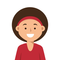 woman female avatar character vector illustration design