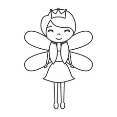 cute Fairy Godmother character vector illustration design