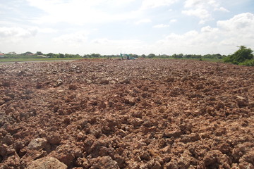 Land preparation for the construction