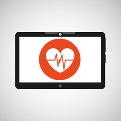 technology heart medical social media design vector ilustration eps 10