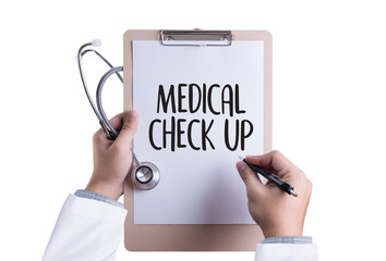 MEDICAL CHECK UP  Doctor checking patient arterial blood pressur