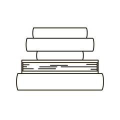 Book object icon. Education literature read and library theme. Isolated design. Vector illustration