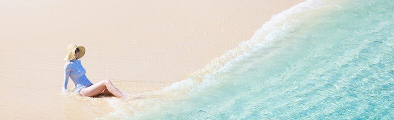 woman at the beach